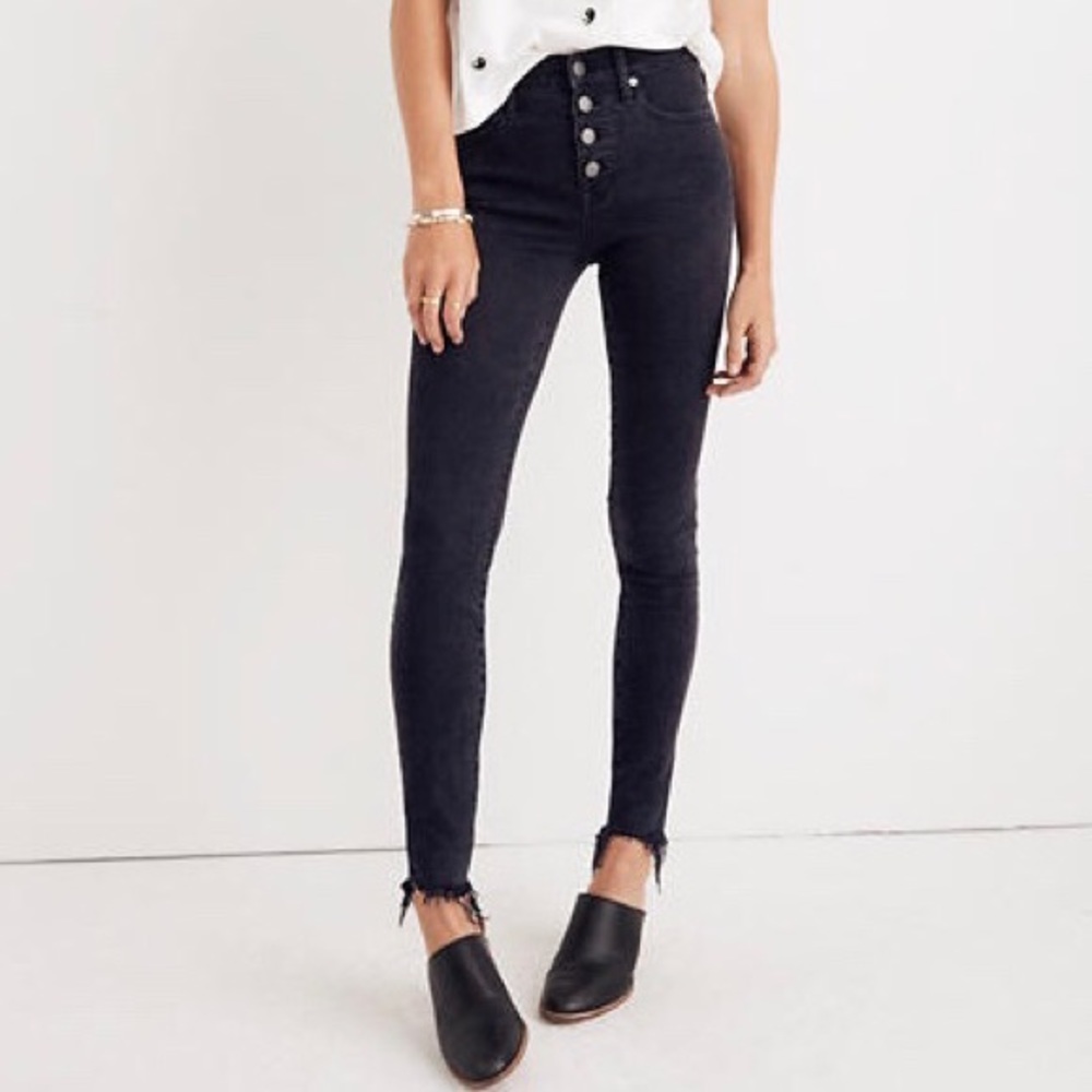 Madewell 9” Skinny Jeans Button Through Jeans 23🖤